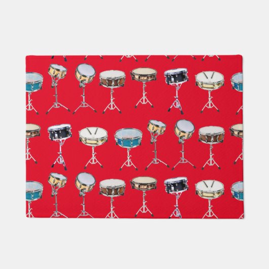 Drummer Snare Drums Percussionist Cool Fußmatte (Vorderseite)