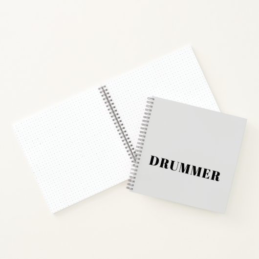 Drummer Spiralheft Notizblock (Innenseite)