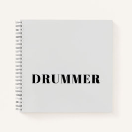 Drummer Spiralheft Notizblock
