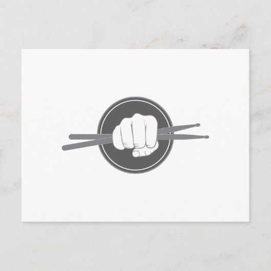 Drummer Stick Postkarte (Vorderseite)
