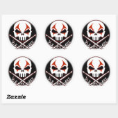 Drummer Stickers Personalisiert Rock & Roll Sticke (Blatt)