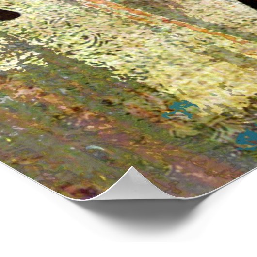 Drummer Streak, Copyright Karen J Williams Poster (Ecke)