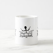 Drummer Strichmännchen Kaffeetasse (Mittel)