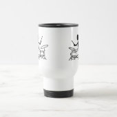 Drummer Strichmännchen Reisebecher (Mittel)