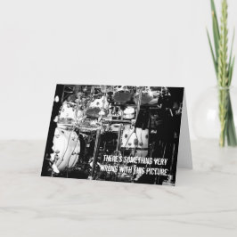 Drummer tötet es! Geburtskarte Karte