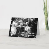 Drummer tötet es! Geburtskarte Karte (Vorderseite)