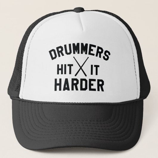 Drummer treffen es schwerer truckerkappe (Vorderseite)