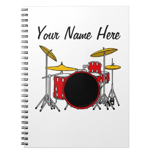 Drummer Trum Lehrer Percussionist Custom Notizblock (Vorderseite)