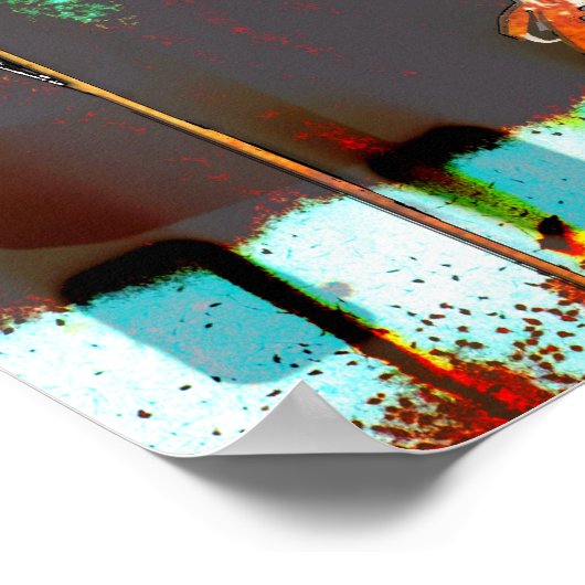 Drummer Typ, Copyright karen J Williams Poster (Ecke)