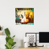 Drummer Typ, Copyright karen J Williams Poster (Heimbüro)