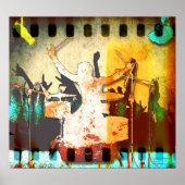 Drummer Typ, Copyright karen J Williams Poster (Vorne)