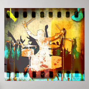 Drummer Typ, Copyright karen J Williams Poster