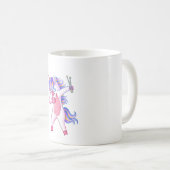Drummer Unicorn Kaffeetasse (VorderseiteRechts)
