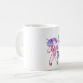 Drummer Unicorn Kaffeetasse (Vorderseite Links)