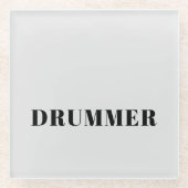Drummer-Untersetzer Glasuntersetzer (Vorderseite)