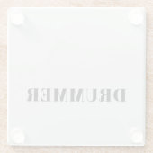 Drummer-Untersetzer Glasuntersetzer (Rückseite)