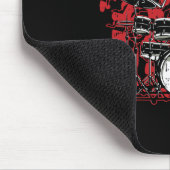 Drummer Valentinstag Rock'n'Roll Drum Music Liebe Mousepad (Ecke)