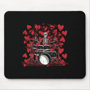 Drummer Valentinstag Rock'n'Roll Drum Music Liebe Mousepad