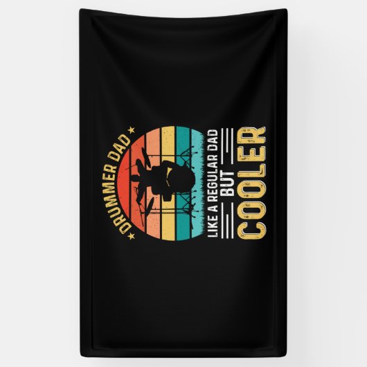 Drummer Vater Banner (Vertikal)