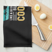 Drummer Vater Geschirrtuch (Viertel Falte)