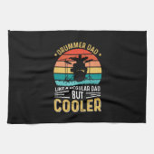 Drummer Vater Geschirrtuch (Horizontal)