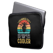 Drummer Vater Laptopschutzhülle (Vorderseite Links)