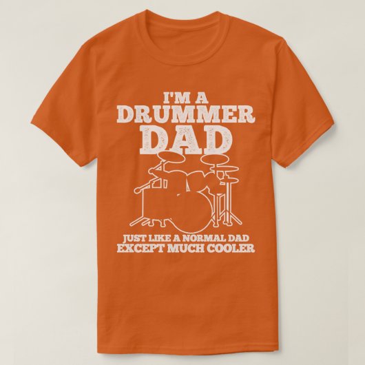 Drummer Vater T-Shirt (Design vorne)