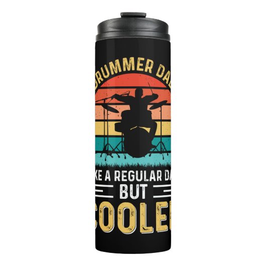 Drummer Vater Thermosbecher (Vorderseite)