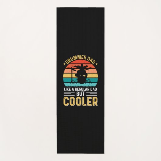 Drummer Vater Yogamatte (Vorderseite)