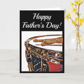 DRUMMER Vatertagskarte Snare Drum Drumsticks Karte (Gelbe Blume)