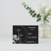 Drummer-Visitenkarte Visitenkarte (Stehend Vorderseite)