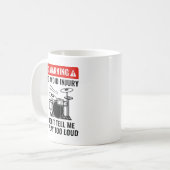 Drummer Warning Kaffeetasse (Vorderseite Links)
