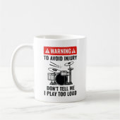 Drummer Warning Kaffeetasse (Links)