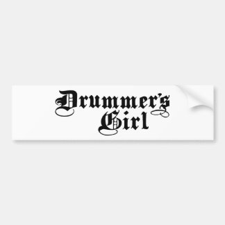Drummermädchen Autoaufkleber