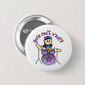 Drummermädchen Button (Vorne & Hinten)