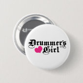 Drummermädchen Button (Vorne & Hinten)