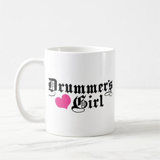 Drummermädchen Kaffeetasse (Links)