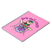 Drummermädchen Notizblock (Linke Seite)