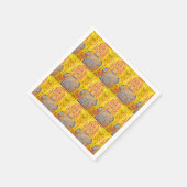 Drummermädchen Rock Art Serviette (Ecke)