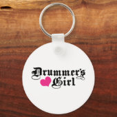 Drummermädchen Schlüsselanhänger (Vorderseite)