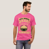 Drummers Ehefrau - Real Women Marry Drummers Drums T-Shirt (Vorne ganz)