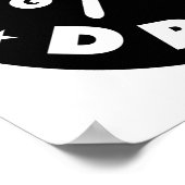 Drummers Gonna Drum, lustiges Drummer Sprichwort Poster (Ecke)