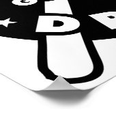 Drummers Gonna Drum Poster (Ecke)