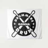 Drummers Gonna Drum Wandteppich (Vorderseite (Horizontal))