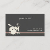 Drummer's Music Business Card Visitenkarte (Vorderseite)