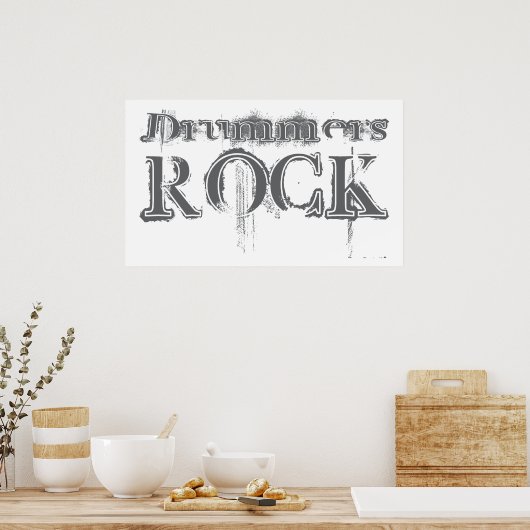 Drummers Rock Poster (Küche)