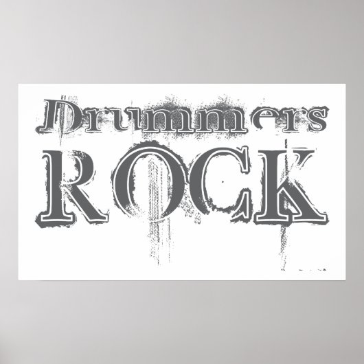Drummers Rock Poster (Vorne)