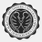 Drummers University Stickers (Vorderseite)