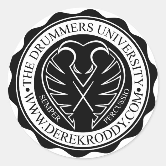 Drummers University Stickers (Vorderseite)
