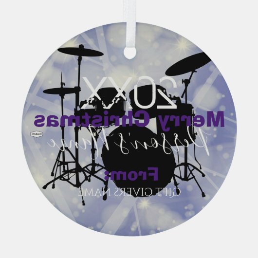 Drummers Weihnachtsschmuck HAMbWG (Rückseite)